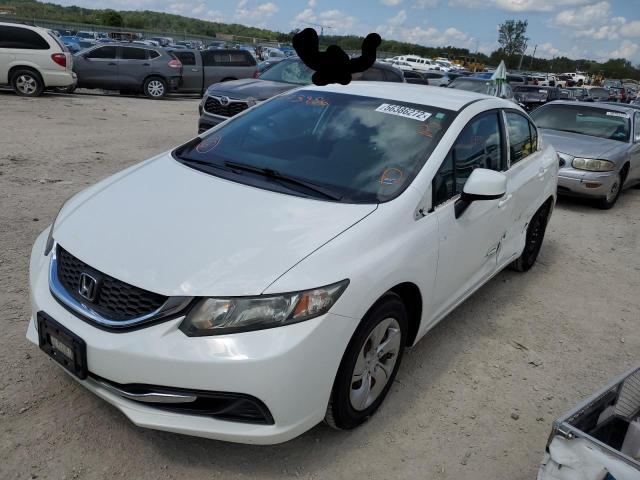 Photo 2 from auction – 2013 HONDA CIVIC LX with VIN 19XFB2F58DE073956