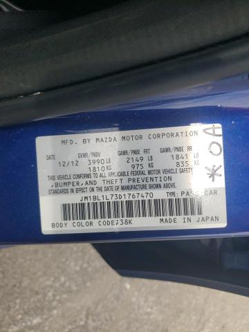 Photo 10 from auction – 2013 MAZDA 3 I with VIN JM1BL1L73D1767470
