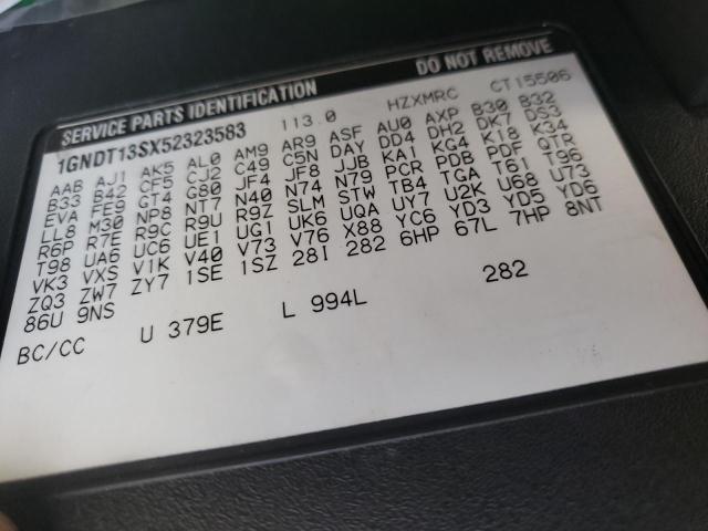 Photo 10 from auction – 2005 CHEVROLET TRAILBLAZE with VIN 1GNDT13SX52323583