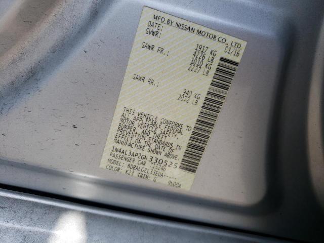 Photo 10 from auction – 2016 NISSAN ALTIMA 2.5 with VIN 1N4AL3AP2GN330525