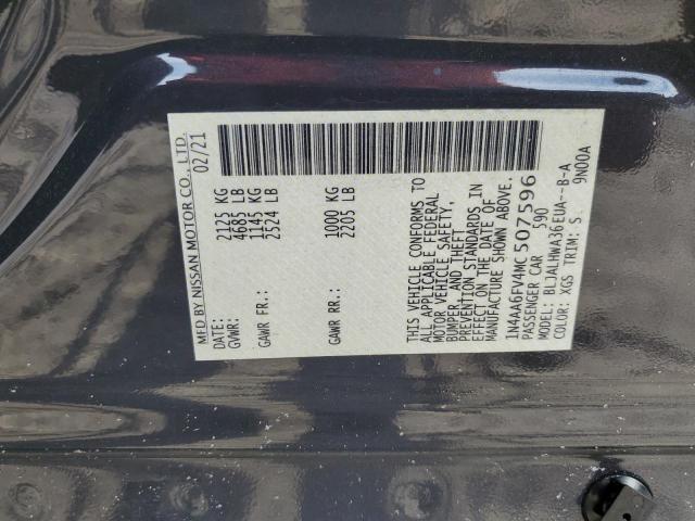 Photo 10 from auction – 2021 NISSAN MAXIMA PLA with VIN 1N4AA6FV4MC507596