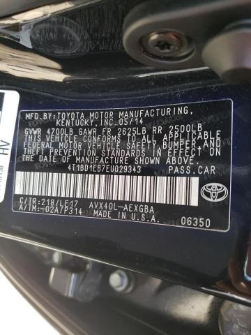 Photo 10 from auction – 2014 TOYOTA AVALON HYB with VIN 4T1BD1EB7EU029343