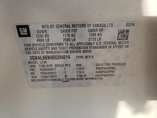 Photo 10 from auction – 2014 CHEVROLET EQUINOX LS with VIN 2GNALAEK9E6284214