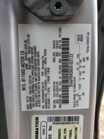 Photo 10 from auction – 2014 FORD FUSION SE with VIN 3FA6P0HD0ER182132