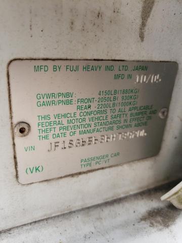 Photo 10 from auction – 2006 SUBARU FORESTER 2 with VIN JF1SG65636H739206