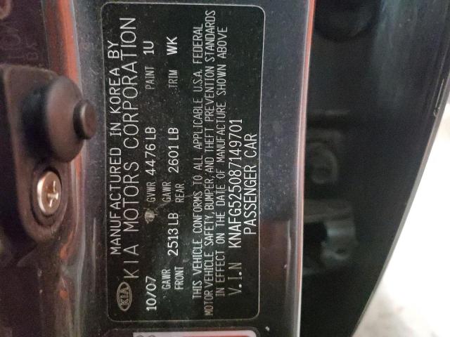 Photo 10 from auction – 2008 KIA RONDO BASE with VIN KNAFG525087149701