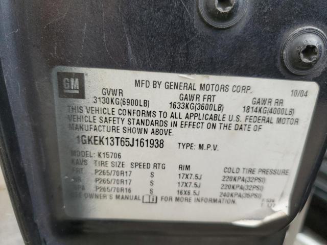 Photo 10 from auction – 2005 GMC YUKON with VIN 1GKEK13T65J161938