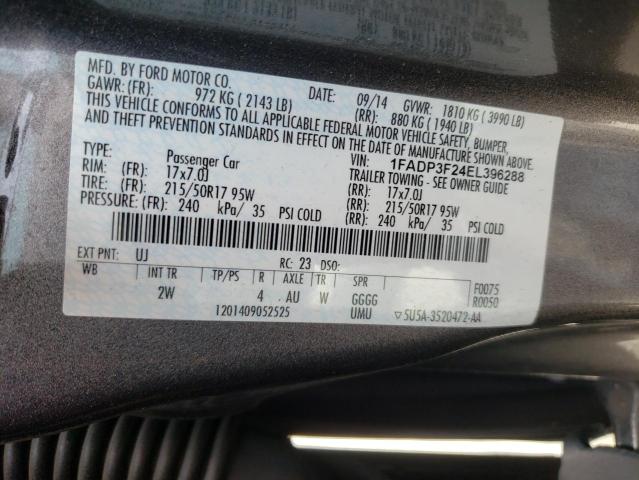 صورة رقم 10 من المزاد - 2014 FORD FOCUS SE مع VIN 1FADP3F24EL396288