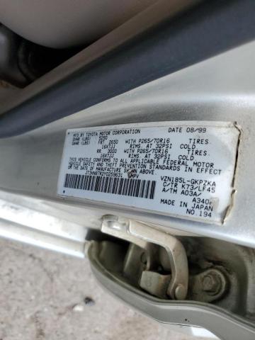 Photo 10 from auction – 2000 TOYOTA 4RUNNER LI with VIN JT3HN87R2Y0259631