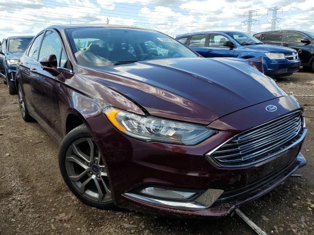 FORD FUSION SE 2017 with VIN 3FA6P0H72HR199433 - Photo from auction