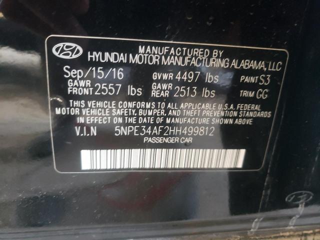 Photo 10 from auction – 2017 HYUNDAI SONATA SPO with VIN 5NPE34AF2HH499812