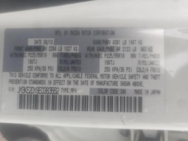 Photo 10 from auction – 2014 MAZDA CX-5 GT with VIN JM3KE2DY8E0383562