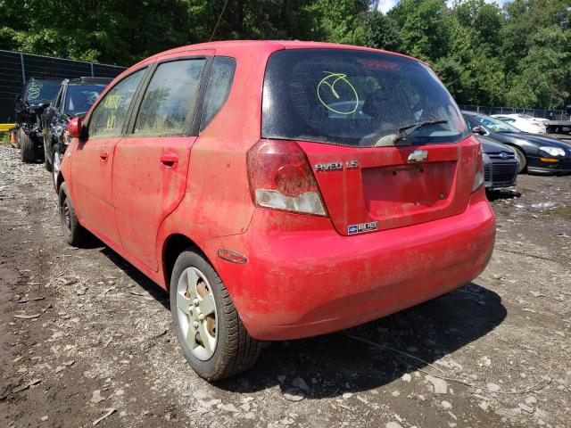 Photo 3 from auction – 2005 CHEVROLET AVEO with VIN KL1TD62635B375132