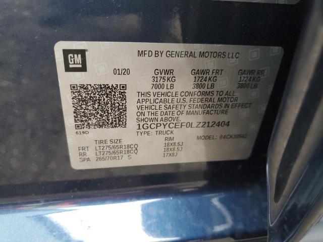 Photo 10 from auction – 2020 CHEVROLET SILVER1500 with VIN 1GCPYCEF0LZ212404