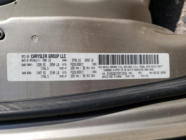 Photo 10 from auction – 2013 DODGE GRAND CARA with VIN 2C4RDGBG7DR712550