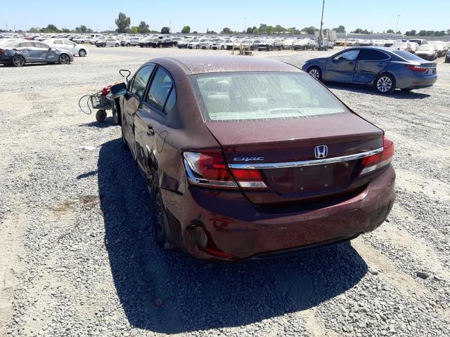 Photo 3 from auction – 2014 HONDA CIVIC LX with VIN 19XFB2F55EE219439