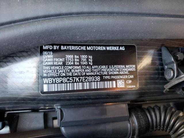 Photo 10 from auction – 2019 BMW I3 S REX with VIN WBY8P8C57K7E28938