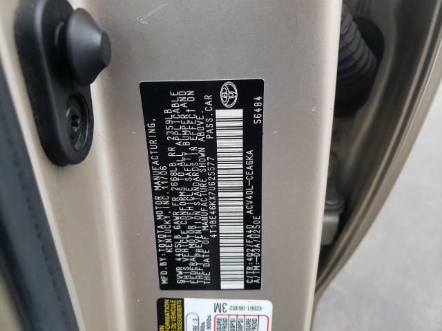 Photo 10 from auction – 2007 TOYOTA CAMRY CE with VIN 4T1BE46KX7U625577