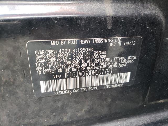 Photo 10 from auction – 2013 SUBARU IMPREZA PR with VIN JF1GJAC68DH007793