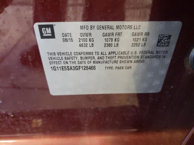 Photo 10 from auction – 2016 CHEVROLET MALIBU LIM with VIN 1G11E5SA3GF128466
