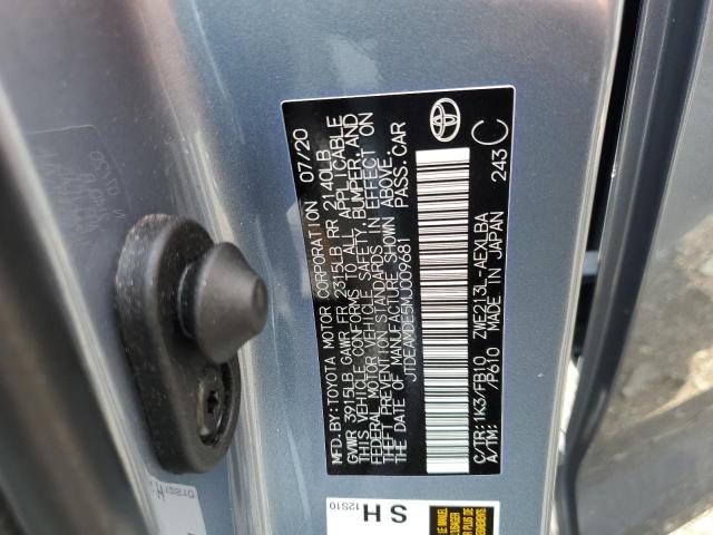 Photo 10 from auction – 2021 TOYOTA COROLLA LE with VIN JTDEAMDE5MJ009681