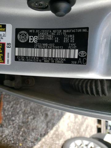 Photo 10 from auction – 2010 TOYOTA COROLLA BA with VIN 2T1BU4EEXAC358013