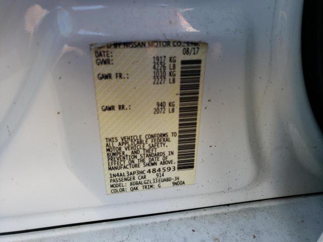 Photo 10 from auction – 2017 NISSAN ALTIMA 2.5 with VIN 1N4AL3AP3HC484593