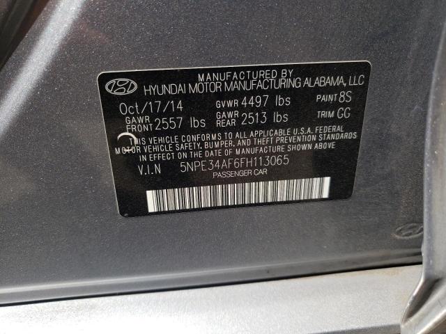 Photo 10 from auction – 2015 HYUNDAI SONATA SPO with VIN 5NPE34AF6FH113065