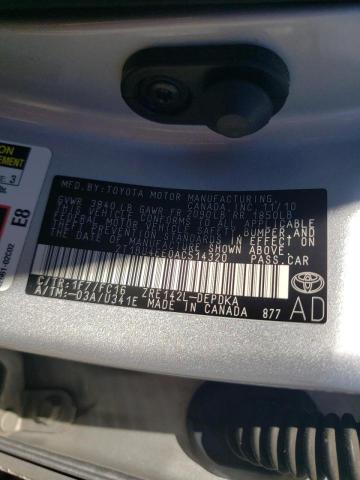 Photo 10 from auction – 2010 TOYOTA COROLLA BA with VIN 2T1BU4EE0AC514320