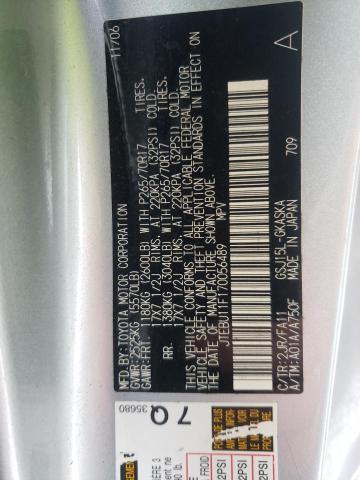 Photo 10 from auction – 2007 TOYOTA FJ CRUISER with VIN JTEBU11F170056489