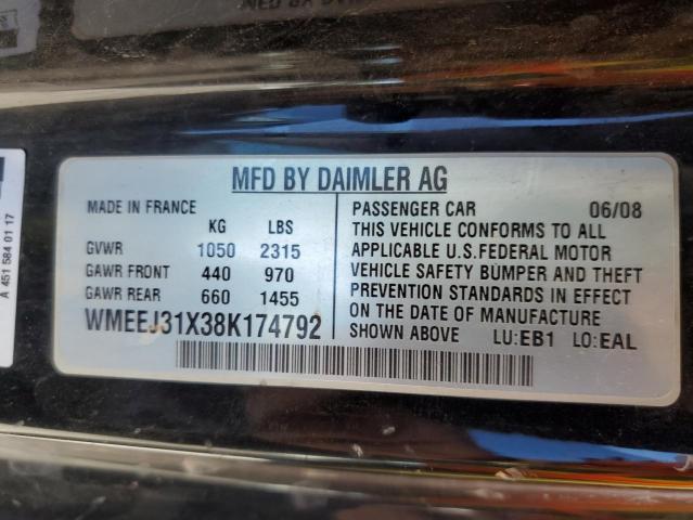 Photo 10 from auction – 2008 SMART FORTWO PUR with VIN WMEEJ31X38K174792