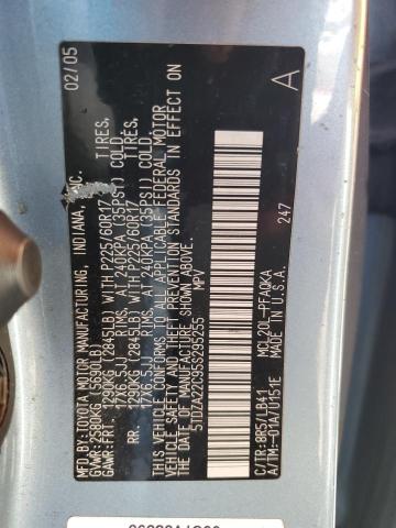 Photo 10 from auction – 2005 TOYOTA SIENNA XLE with VIN 5TDZA22C95S295255