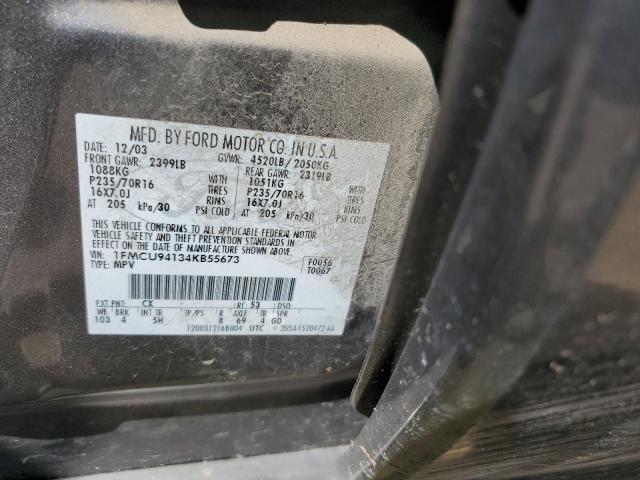 Photo 10 from auction – 2004 FORD ESCAPE LIM with VIN 1FMCU94134KB55673