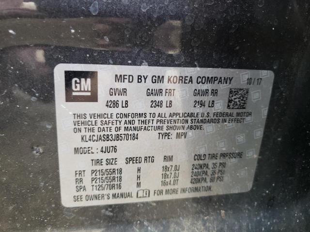 Photo 10 from auction – 2018 BUICK ENCORE PRE with VIN KL4CJASB3JB570184