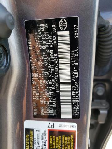 Photo 10 from auction – 2016 TOYOTA CAMRY LE with VIN 4T1BF1FK1GU204276