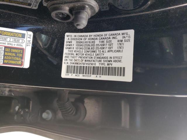 Photo 10 from auction – 2015 HONDA CRV with VIN 2HKRM3H76FH525610