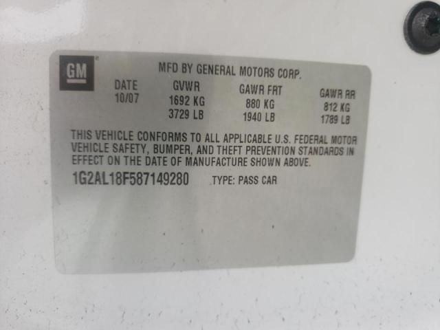 Photo 10 from auction – 2008 PONTIAC G5 with VIN 1G2AL18F587149280