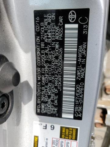Photo 10 from auction – 2016 TOYOTA PRIUS with VIN JTDKARFU9G3508626