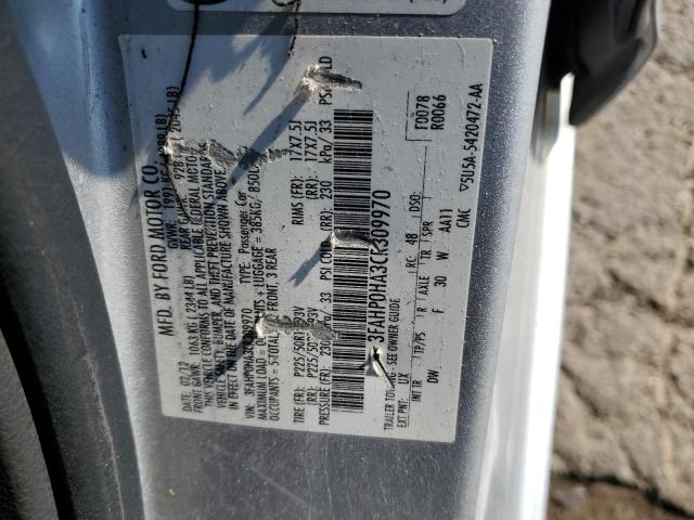 Photo 10 from auction – 2012 FORD FUSION SE with VIN 3FAHP0HA3CR309970
