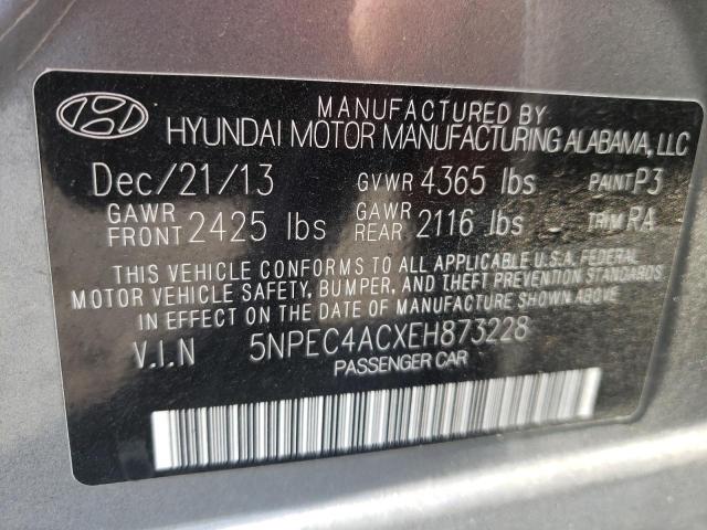 Photo 10 from auction – 2014 HYUNDAI SONATA SE with VIN 5NPEC4ACXEH873228