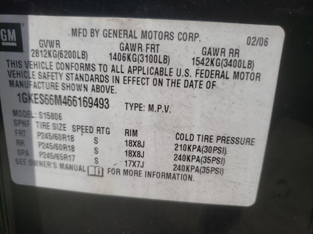 Photo 10 from auction – 2006 GMC ENVOY DENA with VIN 1GKES66M466169493