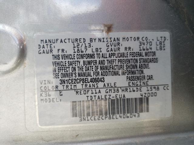 Photo 10 from auction – 2014 NISSAN VERSA NOTE with VIN 3N1CE2CP8EL406043