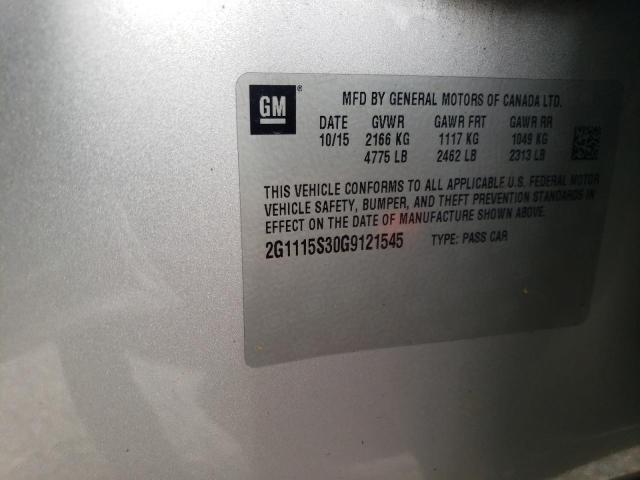 Photo 10 from auction – 2016 CHEVROLET IMPALA LT with VIN 2G1115S30G9121545