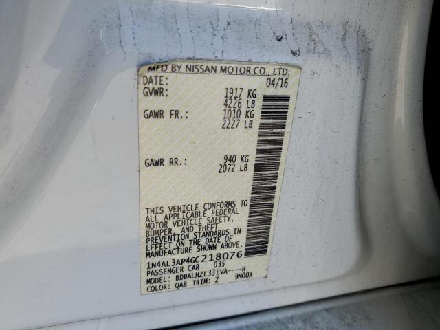 Photo 10 from auction – 2016 NISSAN ALTIMA 2.5 with VIN 1N4AL3AP4GC218076