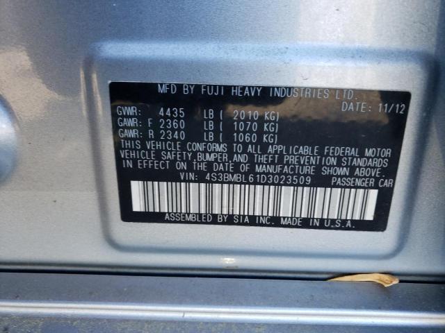 Photo 10 from auction – 2013 SUBARU LEGACY 2.5 with VIN 4S3BMBL61D3023509