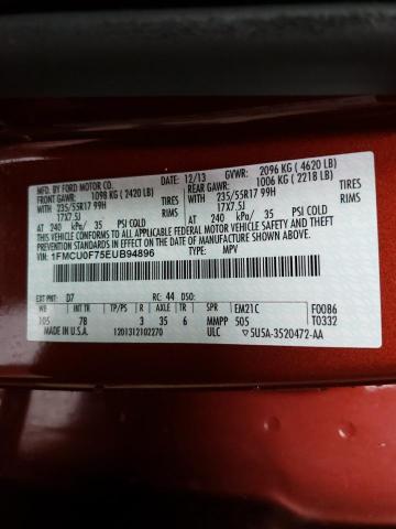 Фото 10 с аукциона – 2014 FORD ESCAPE S с VIN 1FMCU0F75EUB94896