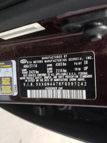 Photo 10 from auction – 2015 KIA OPTIMA EX with VIN 5XXGN4A78FG397242
