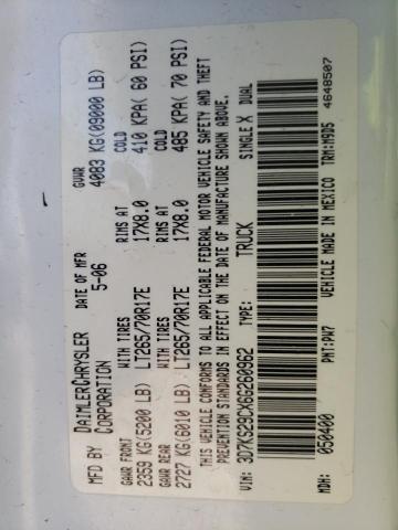 Photo 10 from auction – 2006 DODGE RAM 2500 with VIN 3D7KS29CX6G260962