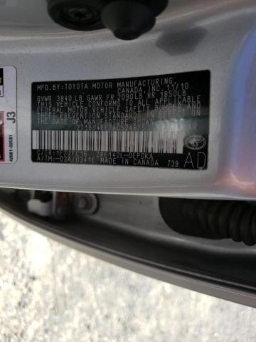 Photo 10 from auction – 2010 TOYOTA COROLLA BA with VIN 2T1BU4EE7AC524875