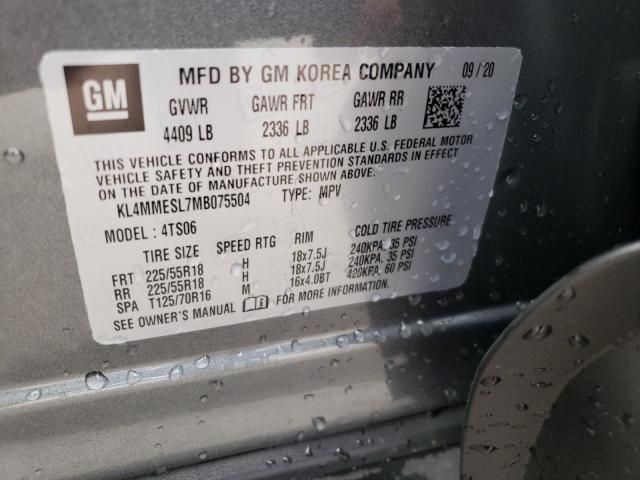 Photo 10 from auction – 2021 BUICK ENCORE GX with VIN KL4MMESL7MB075504